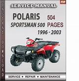 2005 Polaris Sportsman 500 Ho Service Manual Pdf
