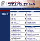 Gujarat University Online Result Pictures