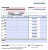 Printable Payroll Forms Pictures