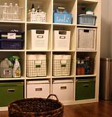 Shelves With Storage Baskets