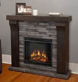 Images of Rustic Stone Electric Fireplace