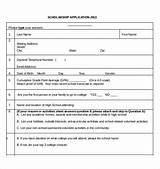 Photos of High School Scholarship Application Form