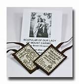Images of Brown Scapular Making Supplies