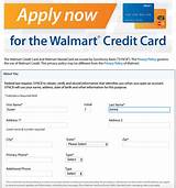 Pictures of Walmart Store Only Credit Card