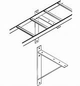 Ladder Rack Support Bracket
