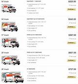 Pictures of Rental Truck Prices
