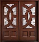Images of Wooden Double Entry Doors With Glass