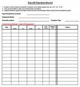 Employee Payroll Ledger Template Pictures