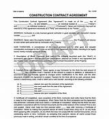 Contract For Residential Construction Pictures