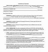 Residential Lease Agreement Free