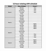 Shift Schedule Template Free Images