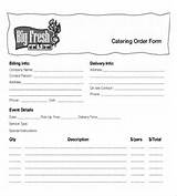 Food Order Excel Template Pictures