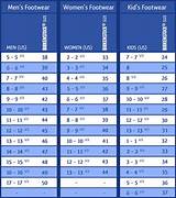 Pictures of Shoe Sizing Chart Width