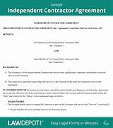 Pictures of Independent Contractor Agreement Florida