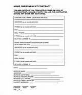 Home Improvement Contractor Agreement Images