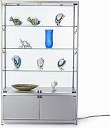 Pictures of Display Case With Glass Shelves