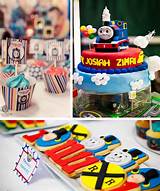 Pictures of Train Birthday Party Plates