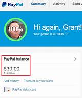 Pictures of Paypal Business Debit Card Balance