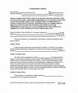 Printable Contracts For Contractors Photos