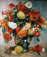 Pictures of Large Vase Of Flowers Renoir