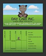 Pictures of Day Care Business Cards