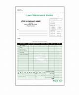 Lawn Care Invoice Pictures