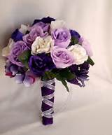 Photos of Purple Silk Flower Bouquets