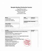 Contractor Invoice Samples Images