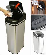 Itouchless 13 Gallon Stainless Steel Trash Can Pictures