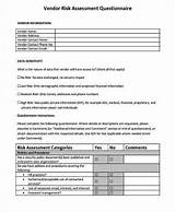 Vendor Security Assessment Questionnaire Photos