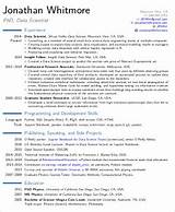 Photos of Data Scientist Entry Level Resume