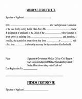 Medical Certificate Format Pictures