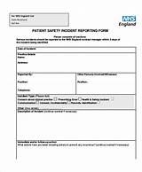 Patient Incident Report Template Images