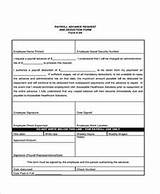 Employee Payroll Advance Form Pictures