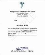 Pictures of Doctors Note Template With Stamp