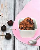 Chocolate Ice Cream With Cherries Images