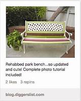Pictures of Park Bench Rehab