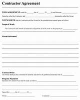 Photos of Free Printable Contracts For Contractors