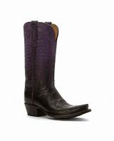 Lucchese Purple Boots Images