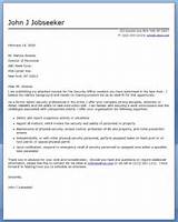 Letter Of Application Security Guard