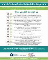 Dental Infection Control Checklist Pictures