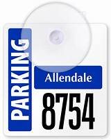 Pictures of Custom Parking Placards
