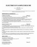 Commercial Electrician Resume Photos