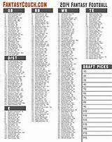 Photos of Printable Fantasy Football Rankings By Position
