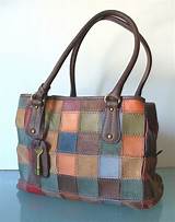 Images of Fossil Leather Patchwork Handbags
