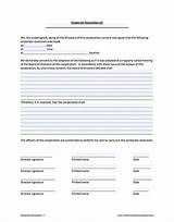 Llc Authorization Resolution Form Photos