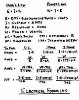 Electrical Formulas Images