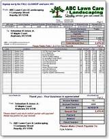 Photos of Landscaping Invoice
