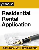 California Residential Rental Application Form Images