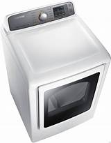 Samsung 7.4 Cu Ft Gas Dryer With Steam In White Images